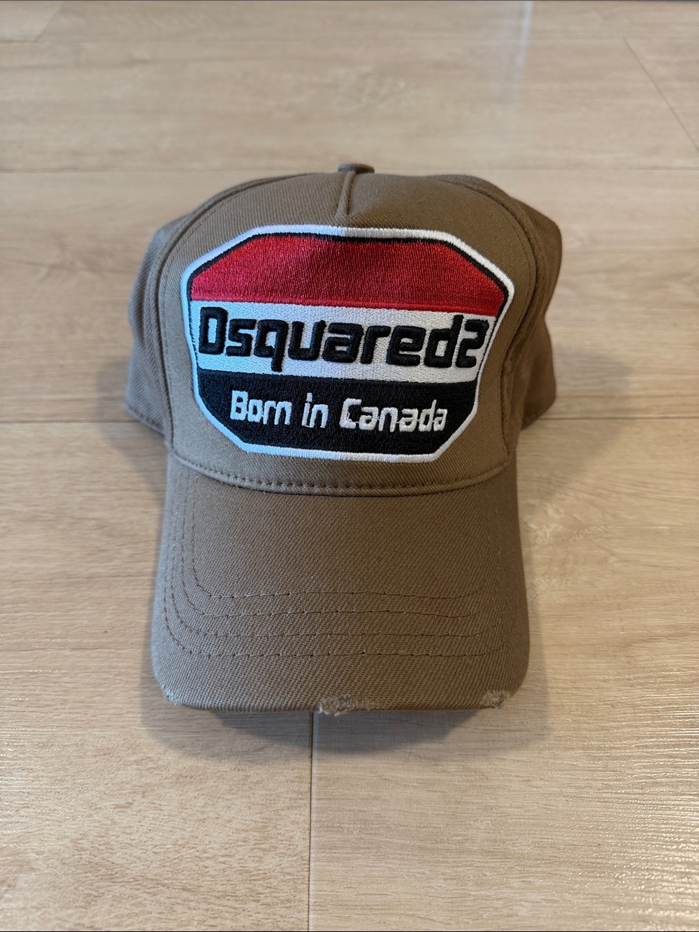 Dsquared2 Born in Canada Distressed Baseball Cap Brown